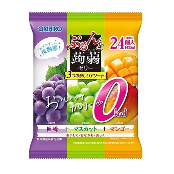 ぷるんと蒟蒻ゼリー巨峰＋マスカット＋オレンジ