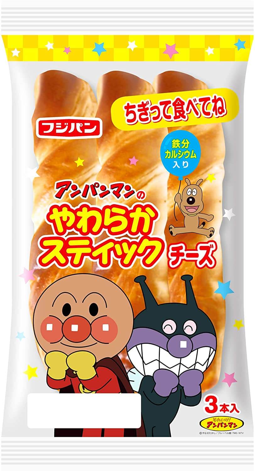 アンパンマンのやわらかスティックチーズ