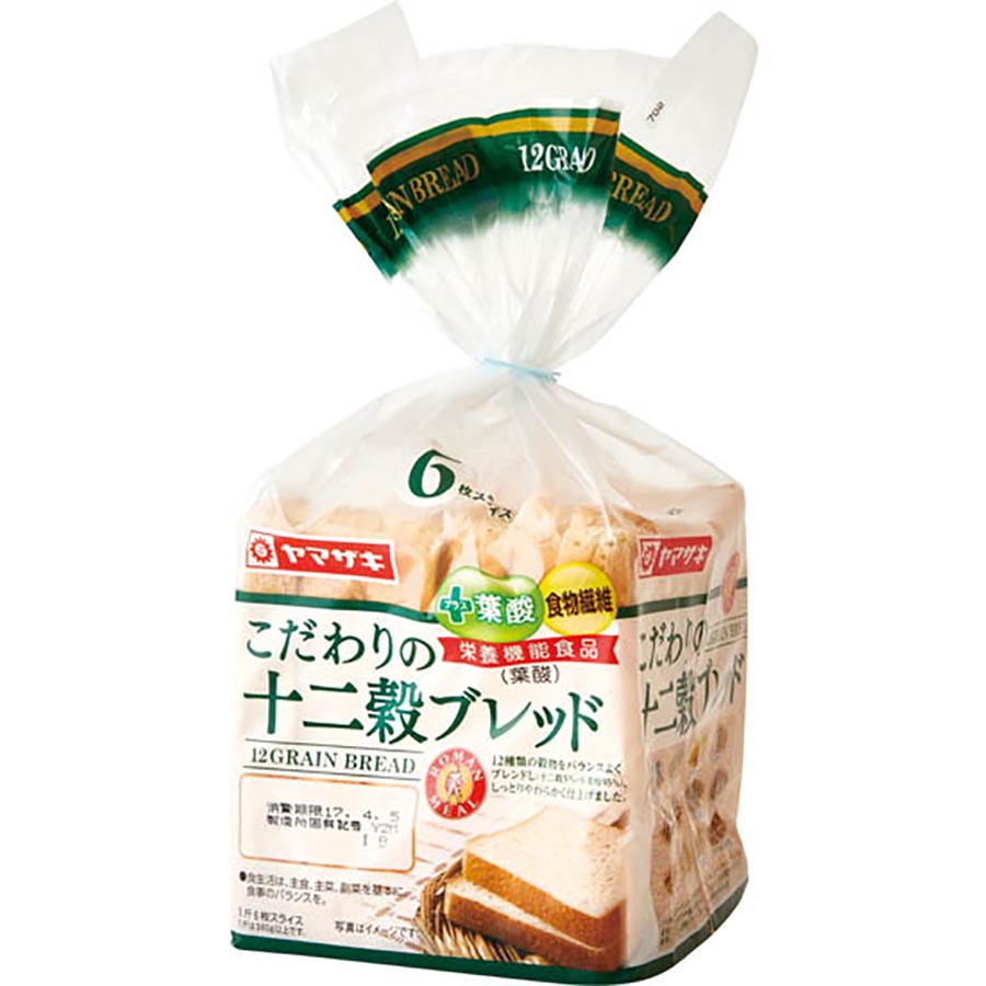 ヤマザキ 十二穀ブレッド 6枚入